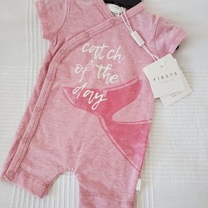 BRAND NEW /nb baby girl romper